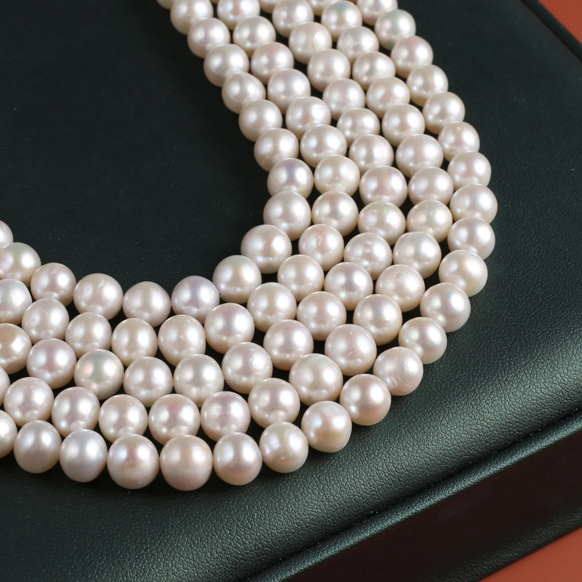 Natural Pearl Punch Beads Exquisite Shape Elegant Appearance for DIY Jewelry Making Handmade Bracelet Necklace Length 36cm