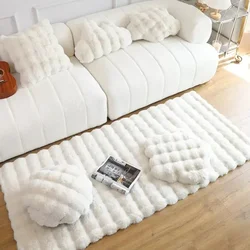 Large Bubble Plush Carpet - Soft and Cozy Floor Decor for Your Home