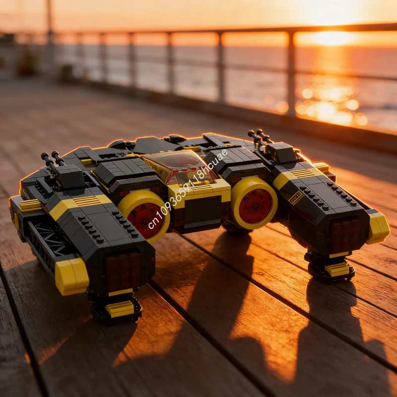 

863pcs MOC Icons Blacktron Spaceship C Model Building Blocks Architecture DIY Idea Education Brick Toy Christmas Gifts Kids