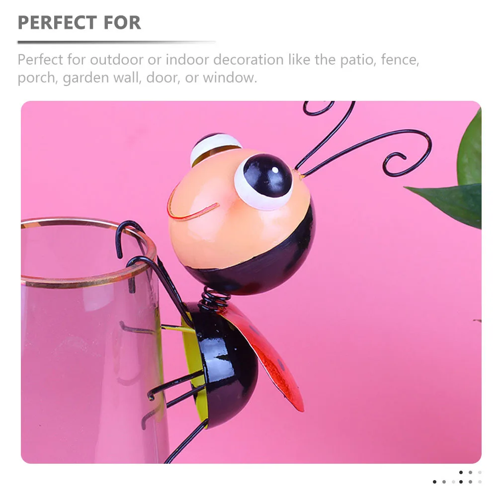 

3D Iron Art Beetle Wall Hanging Decor Metal Ornament for Home Garden Office Living Room Bedroom Patio Fence Porch