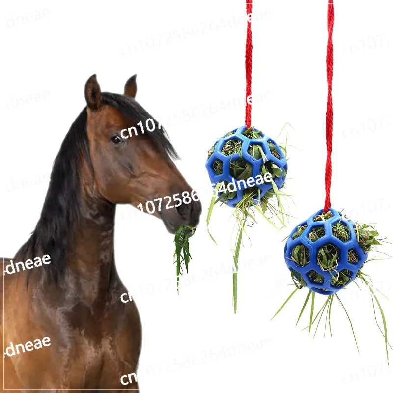 

Stable Hanging Hay Feeder Toy Ball Feeding Polo Ball, Stretch Resistant TPR Ball