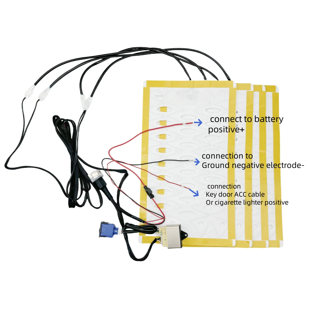 2 seats installed Seat Covers warm heated seats Automobiles universal Alloy wire  Heated Seat Heater 12V 2 Dial 5 Level Switch