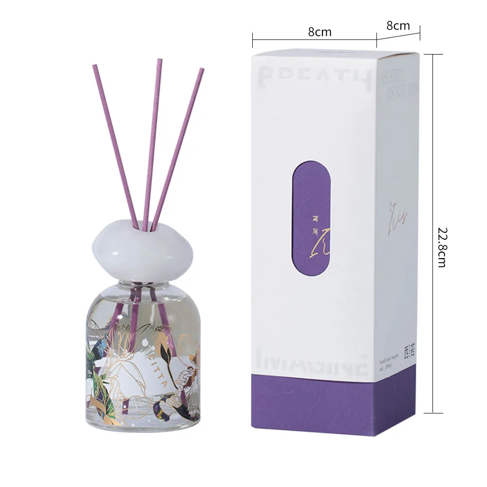 CITTA 1 Pack Reed Diffuser Set,6.7oz(200ml) Home &Office Decor Aromatherapy Diffuser Oil Gift Box for Birthday Valentine Present