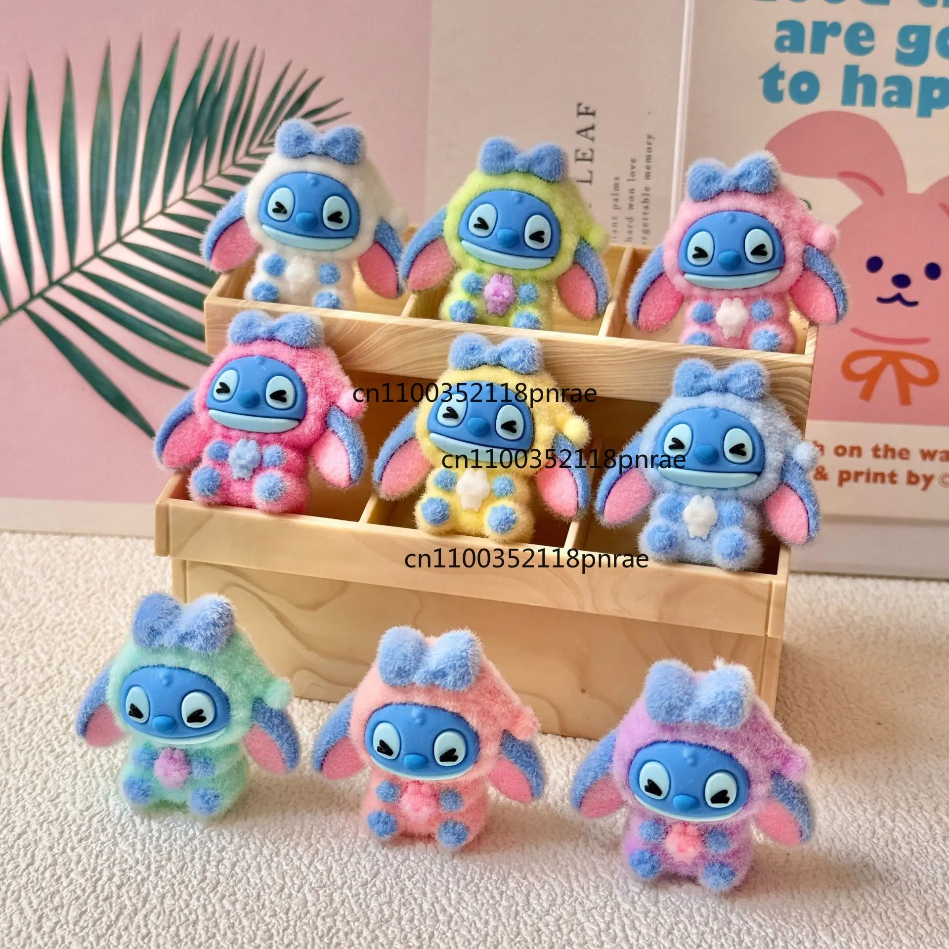 2025 9개/세트 미니 스티치 피규어 장난감 만화 피규어 데스크탑 장식 모델 장식품 남아 여아 크리스마스 선물