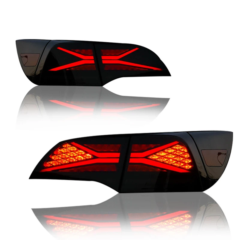 For Tesla Model 3 Model Y Black Smokey Color Rear Combination Lamp Tail Stern Brake Flow Light Fog LED Light Assembly 2017-2022