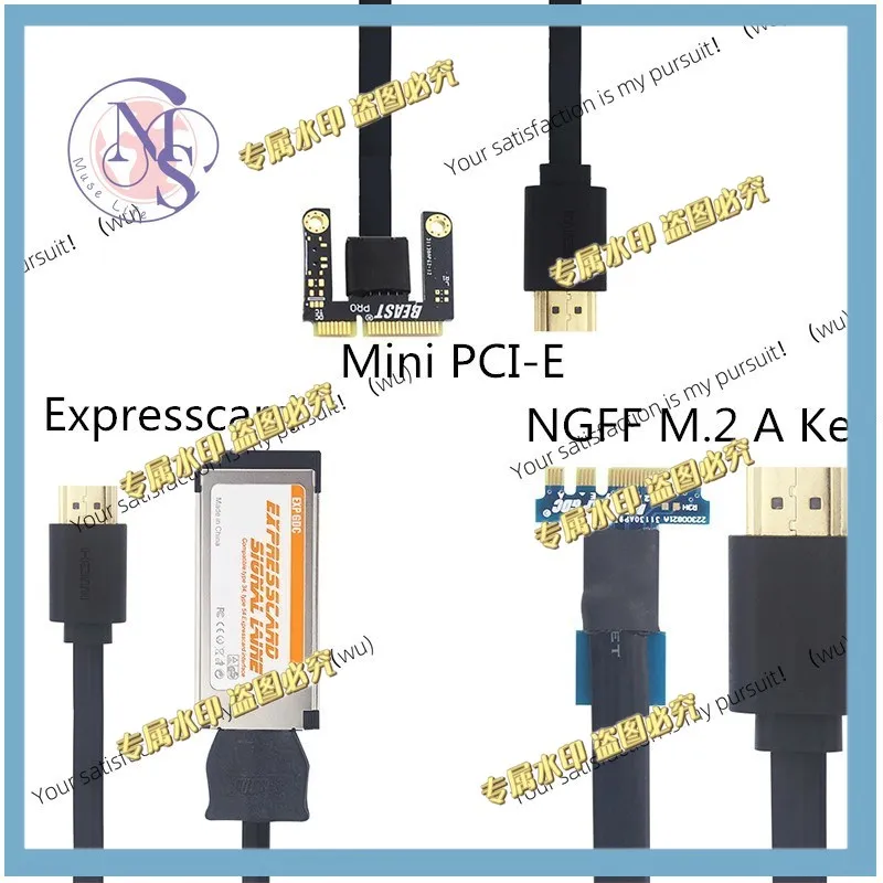 EXP GDC Beast HDMI-compatible to NGFF M.2 A key Cable / Mini PCI-E /Expresscard Cable for Laptop External Graphics Card