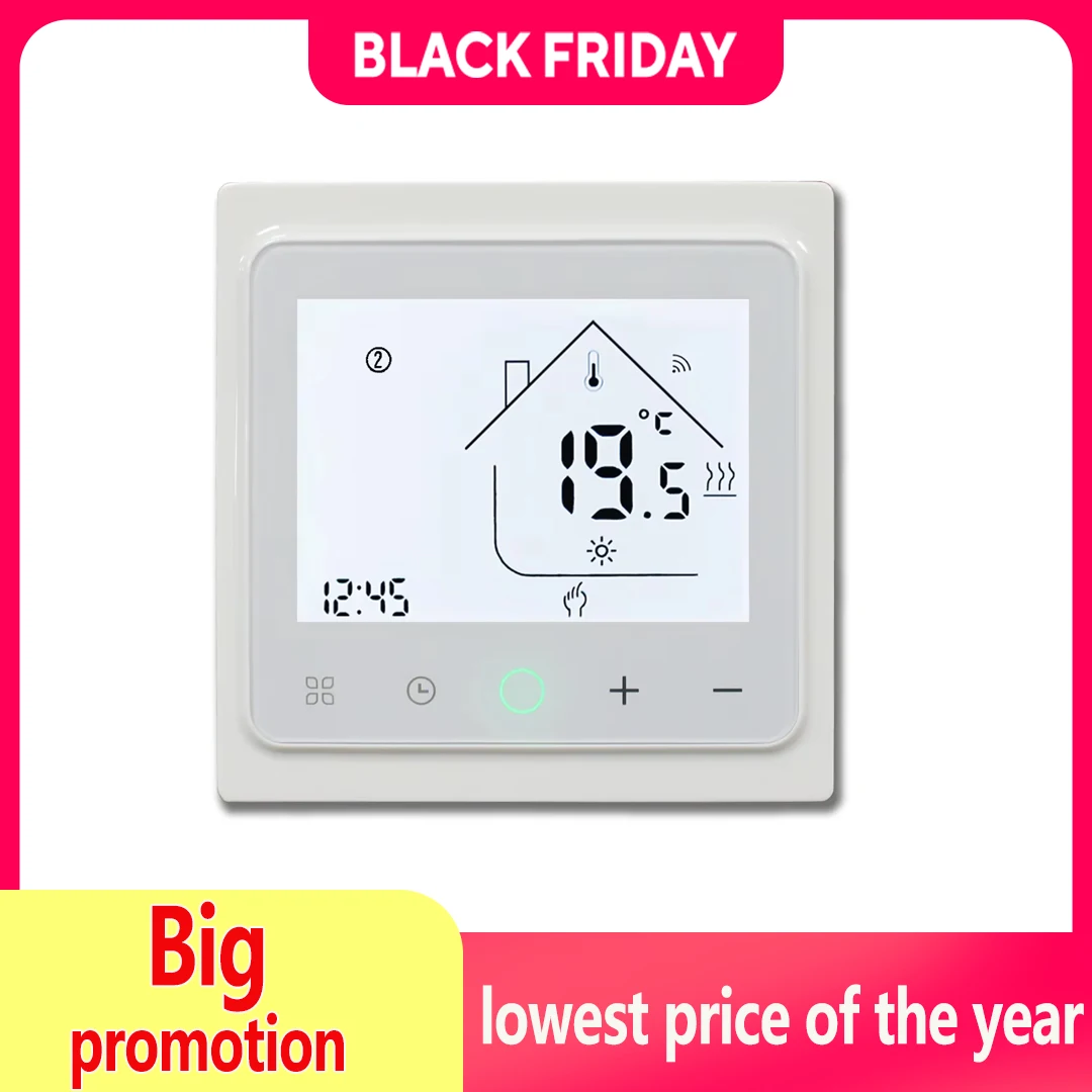 Smart Living WiFi-Raumthermostat, elektrischer Fußboden-/Wasserheizungs-/Gaskessel-Temperaturregler für Alice Alexa Google Home