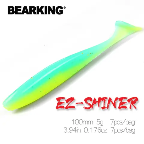 2019 Shiner Soft Fishing Lures 100mm 5g bearking