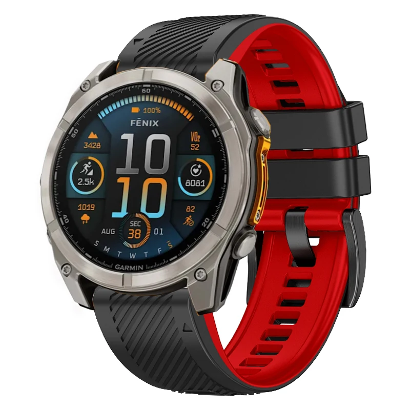 QuickFit Silicone Strap For Garmin Fenix 8 51mm E 47mm/Enduro 3 2/Tactix 7/Epix Pro/D2 Watch Band Fenix8 7X 6 5 5X Plus Bracelet