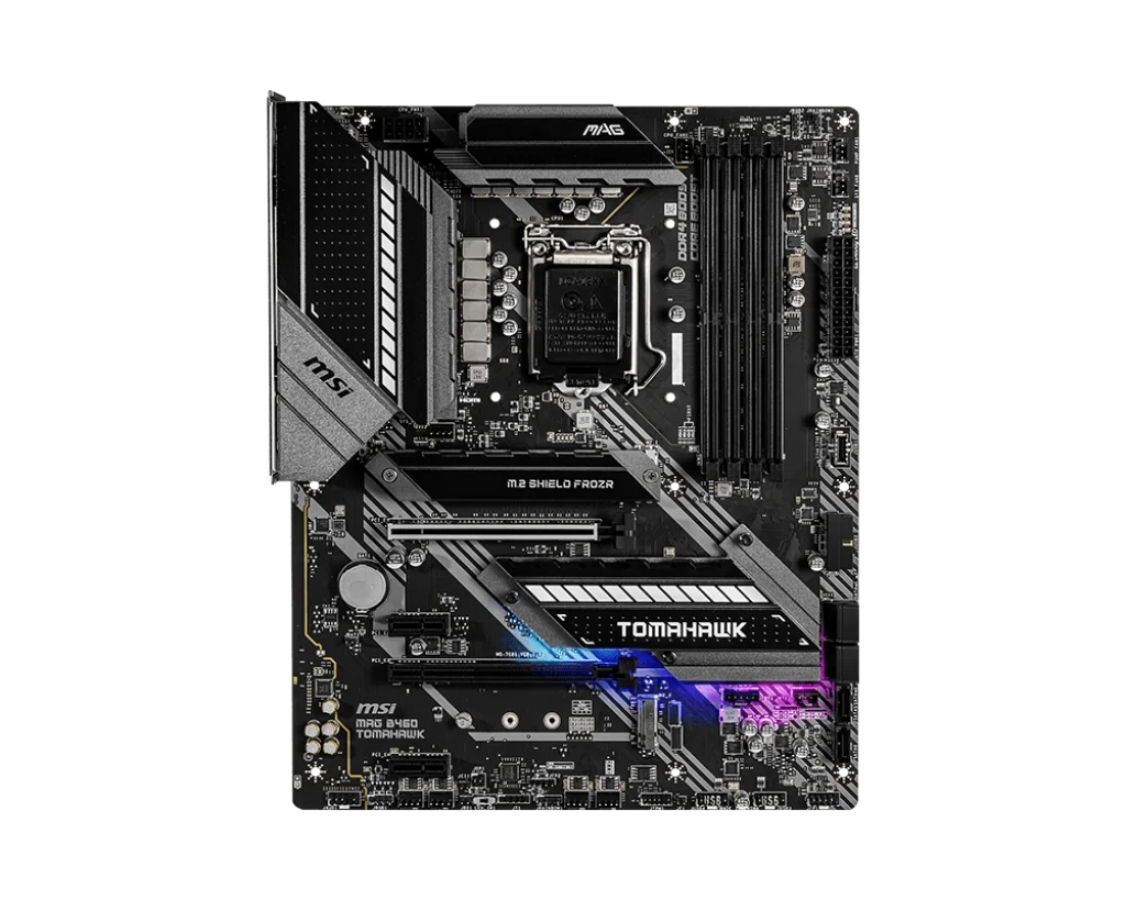 MSI Intel B460 Motherboard MAG B460 TOMAHAWK LGA 1200 DDR4 128GB support i9-10900 10700F 10600 10100 G6505 10600 cpu ATX