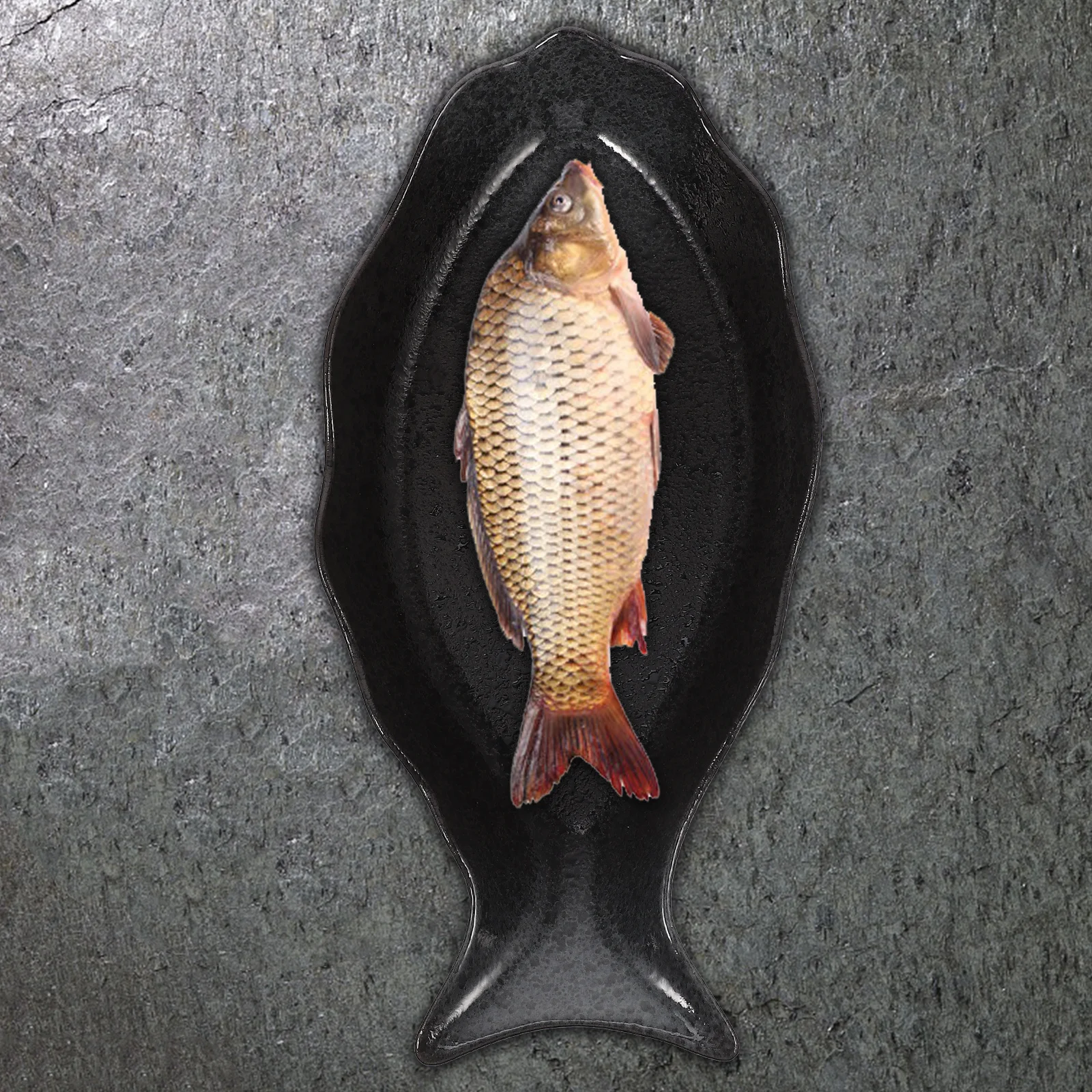 

Ceramic Food Plate Japanese Style Steamed Fish Plate Dishwasher Microwave Safe Pastry Serving Tray Serving Plates
