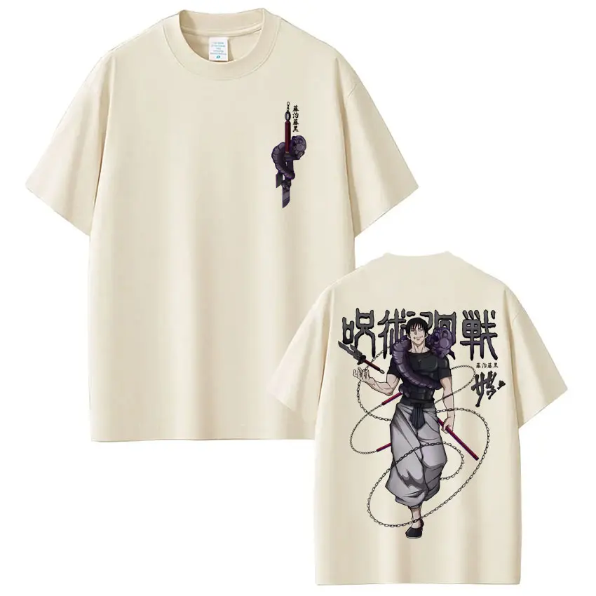 Hot Anime Jujutsu Kaisen Fushiguro Toji Graphic T Shirts Men Women Harajuku Vintage T-Shirt Oversized Cotton Casual Short Sleeve