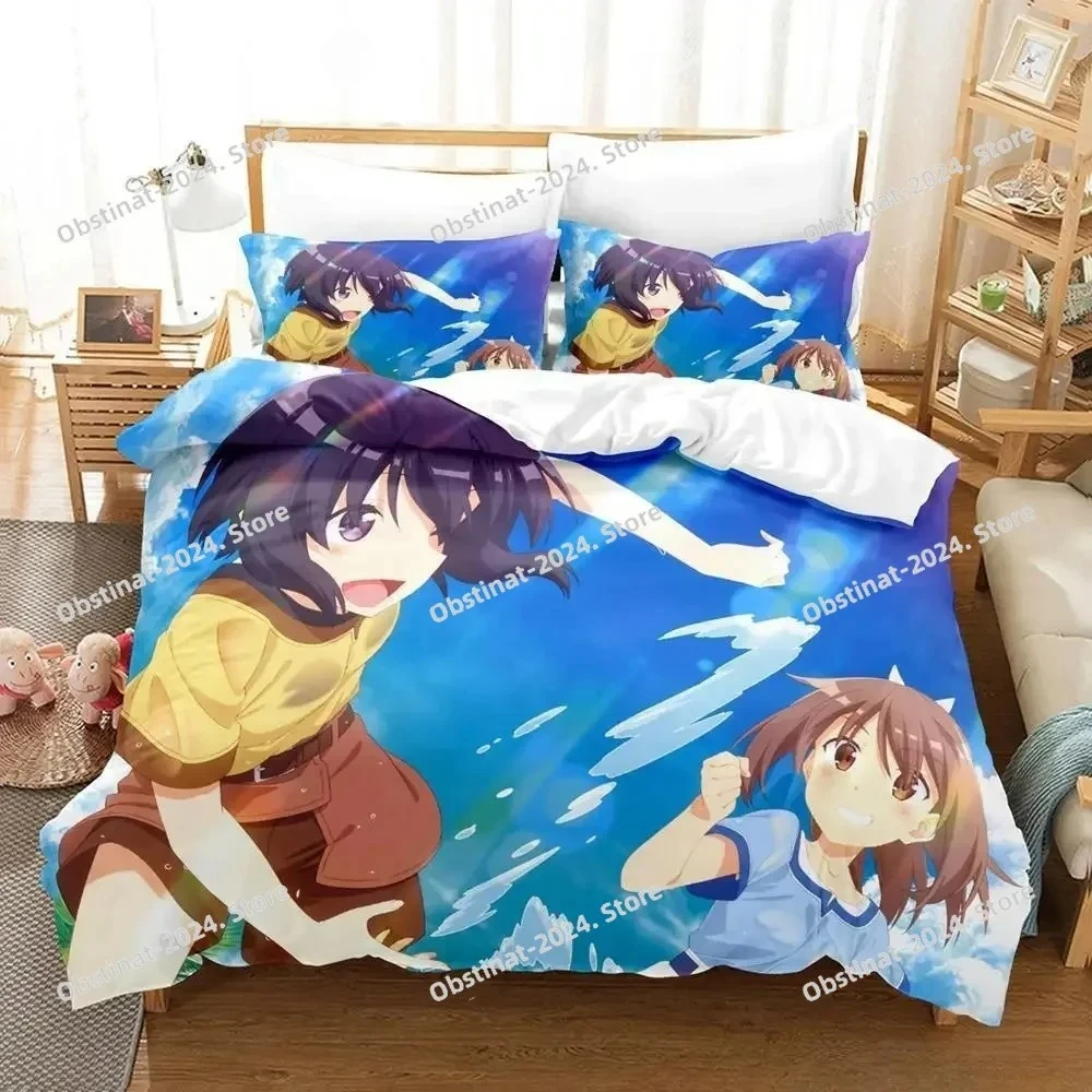BOFURI I Don’t Want to Get Hurt, so I’ll Max Out My Defense Bedding Set Printed Bed Set Duvet Cover Sheet Full Queen King Size
