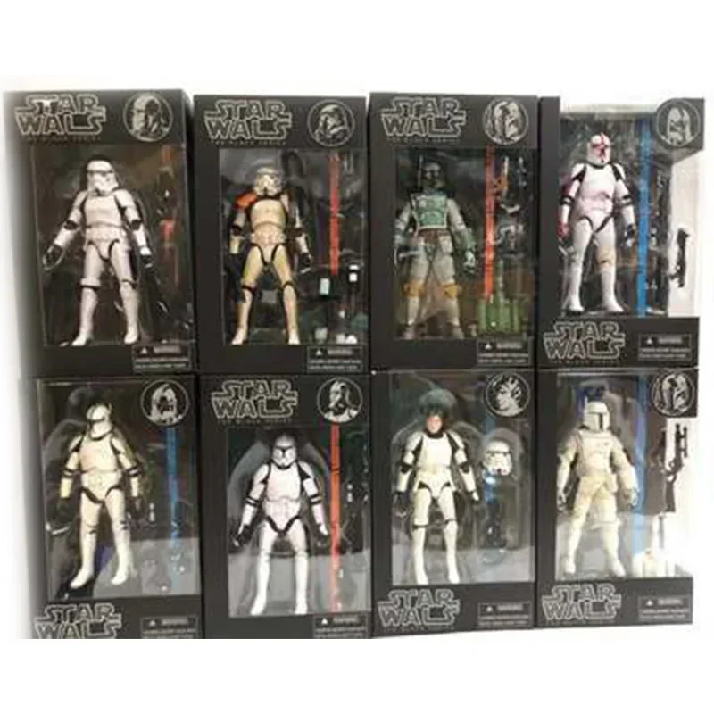 Hot Toys Star Wars Movies The Black Series Mandalorian Snowtrooper Action Figures Desktop Ornament Gifts Christmas Gift