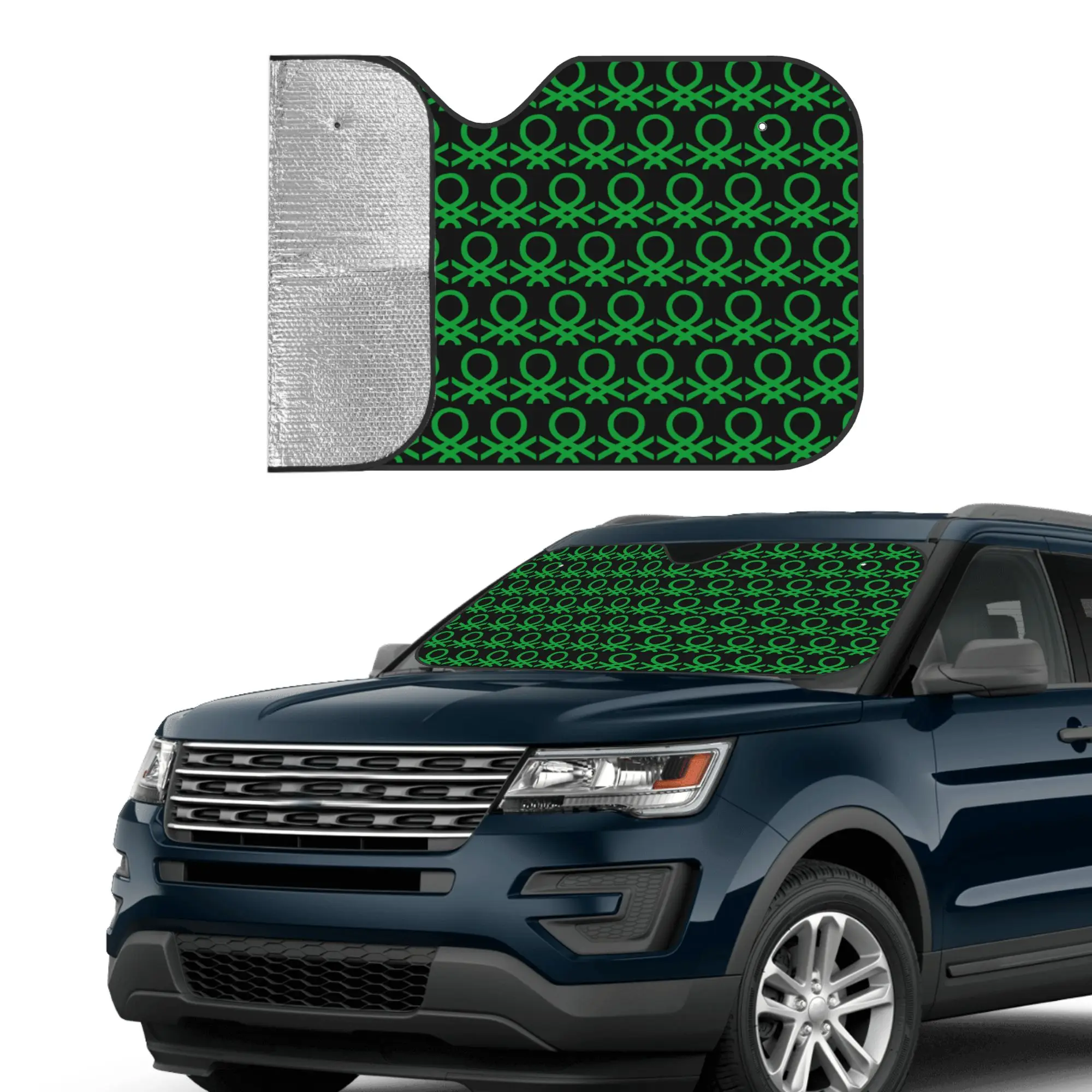 Windshield Sun Shade Car United Colors Of Benettons Solar Reflector Protector Visor Screen Cover Vehicle Windscreen view 4