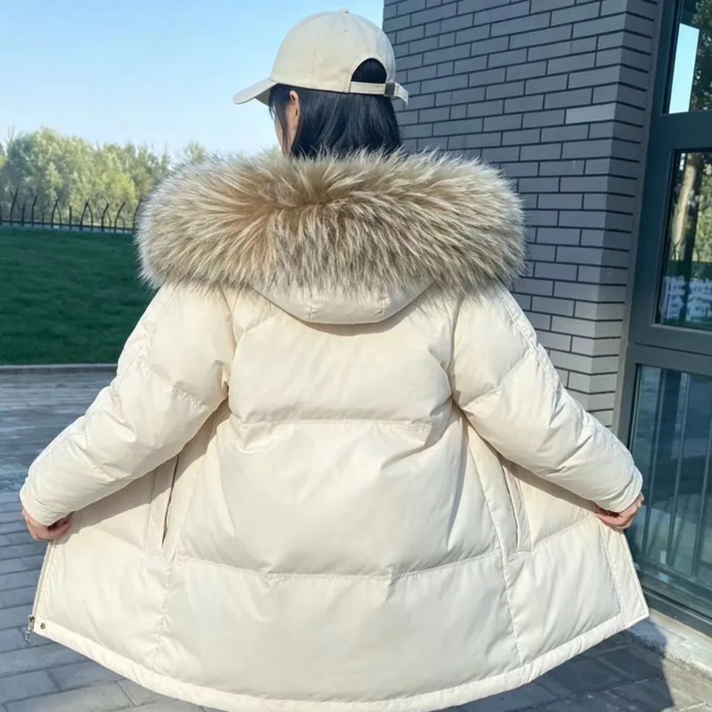Cuellos de piel de mapache para chaqueta, cuello de piel auténtica para mujer, capucha de piel natural cálida, decoración para parkas de invierno, abrigos, chaquetas, adornos peludos para capucha