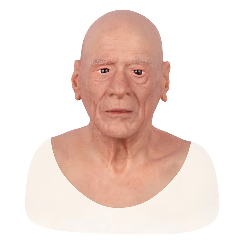 Hot Selling silicone mask Masquerade Party Ultra-Realistic Full Face Witch Mask silicone Human Old Man Mask Halloween Mask