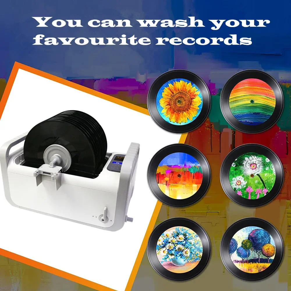 6L 7.5L TUV Guangdong Multi-function Industrial Retainer 10 LP Vinyl Ultrasonic Vinyl Records Cleaner