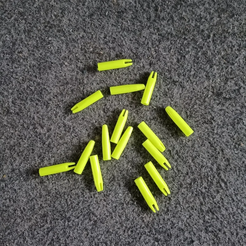50pcs Bow Arrow Accessories 6mm Outer Arrow Nocks for Shafts Wood Fiberglass Aluminum Carbon Arrow Shaft Archery Accessories