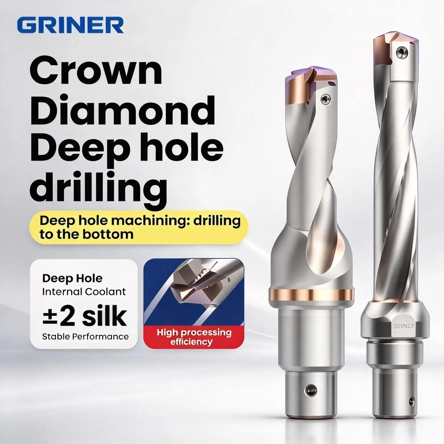 Drill Insert for JCD Crown Drill Carbide HCD Insert Tungsten Steel 10-28.5mm Internally Cooled Deep Hole U Drill Insert