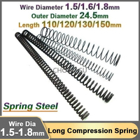Spring Steel Compressed Long Y-type Release Pressure Return Spring Wire Dia 1.5 1.6 1.8mm Compression Spring 110 120 130 150mm