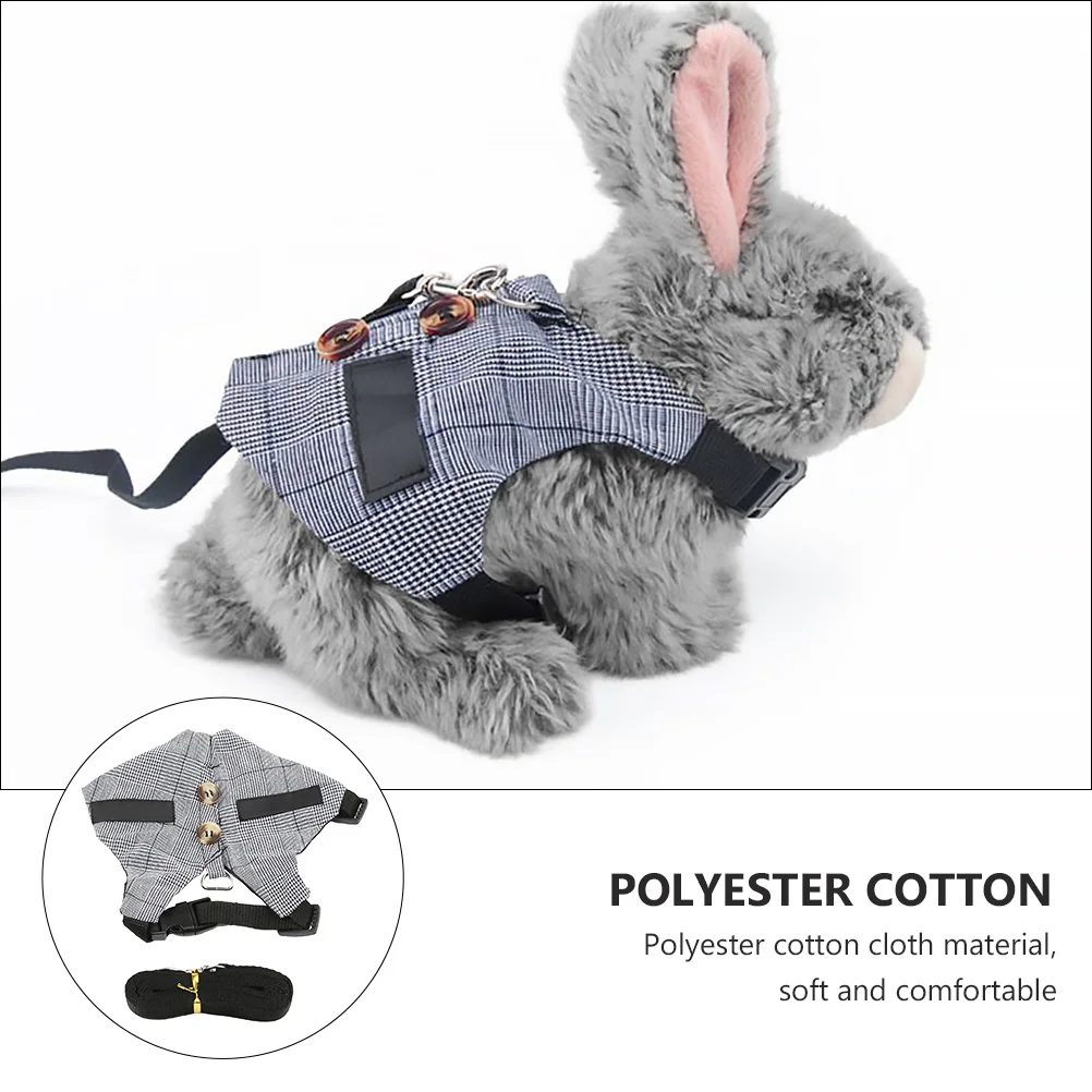 

1 set Harness Set Chest Strap Lightweight Chest Strap For Hamster Rabbit Bunny Traction Rope Pet Supplies Pet Leash