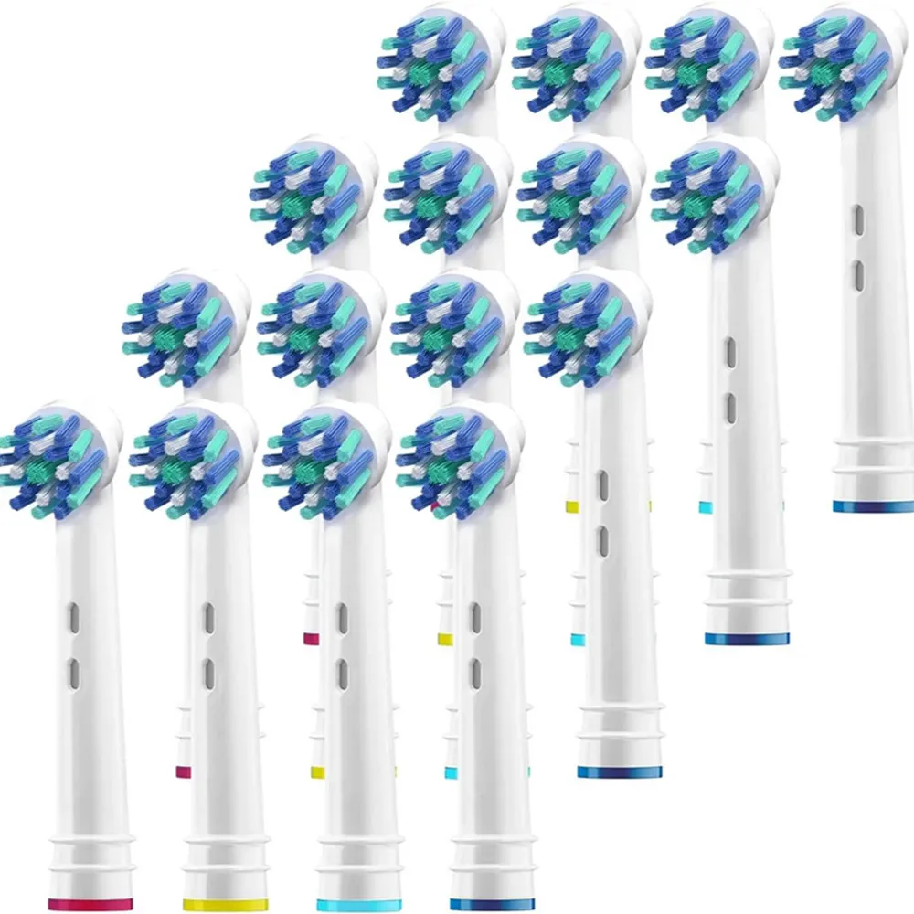 8/16PCS Replacement Toothbrush Heads for Oralb Cross Compatible with Oral-B Braun Electric Toothbrush Fits Action Pro 1000 Floss