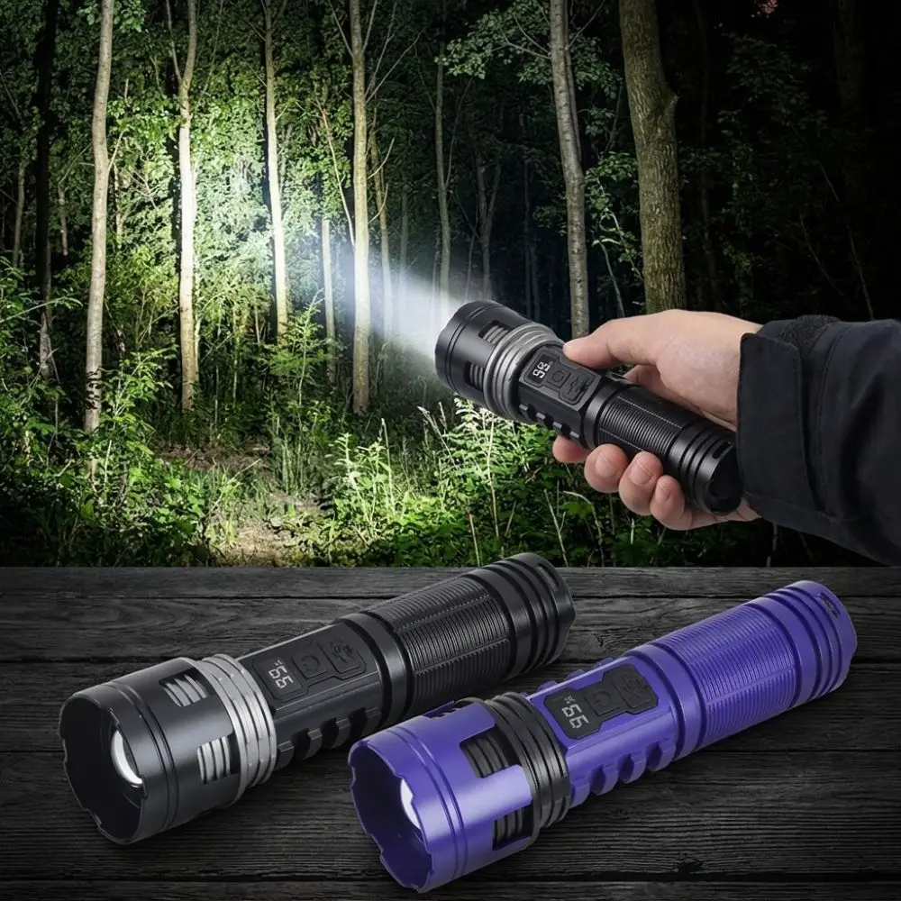 lanterna-telescopica-com-zoom-display-digital-de-energia-carregamento-rapido-tipo-c-holofote-portatil-a-prova-d'Agua-com-longa-duracao