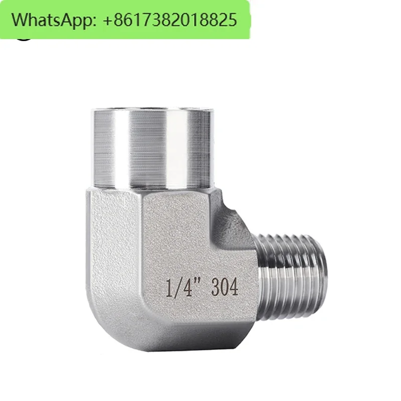 

304 high-pressure inner and outer thread elbow 316 inner and outer thread 90 degree right angle elbow forging joint 2 points