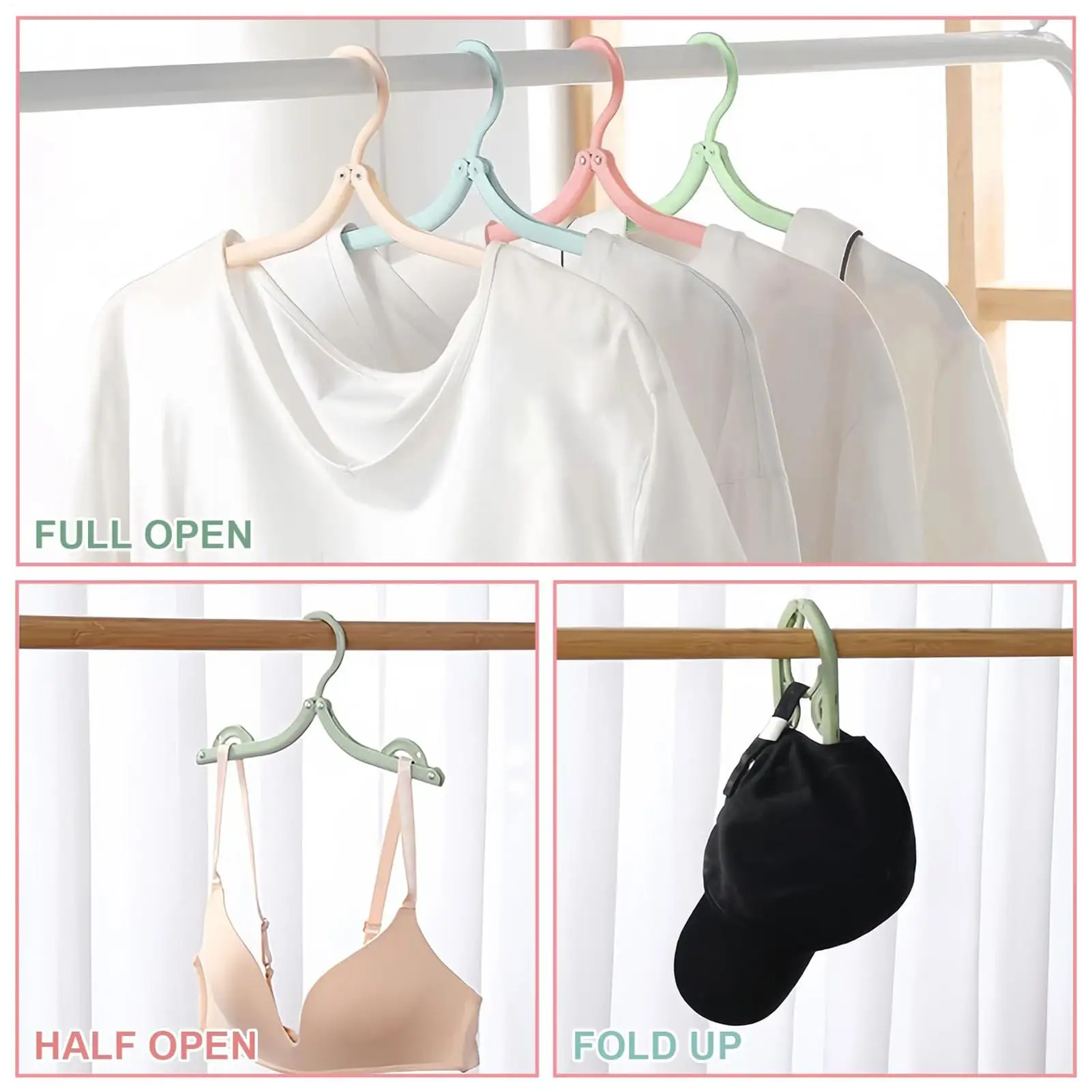 

Дорожные вешалки, 20 шт., складные вешалки для путешествий, компактные, нескользящие, сверхпрочные, крючки для одежды, гардероба, дома, спальни, общежития