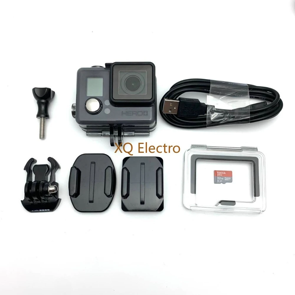 Lightweight and Convenient To Carry for Gopro Hero+ Silver Edition Sports Camera + Battery + Charging Data Cable Accessories