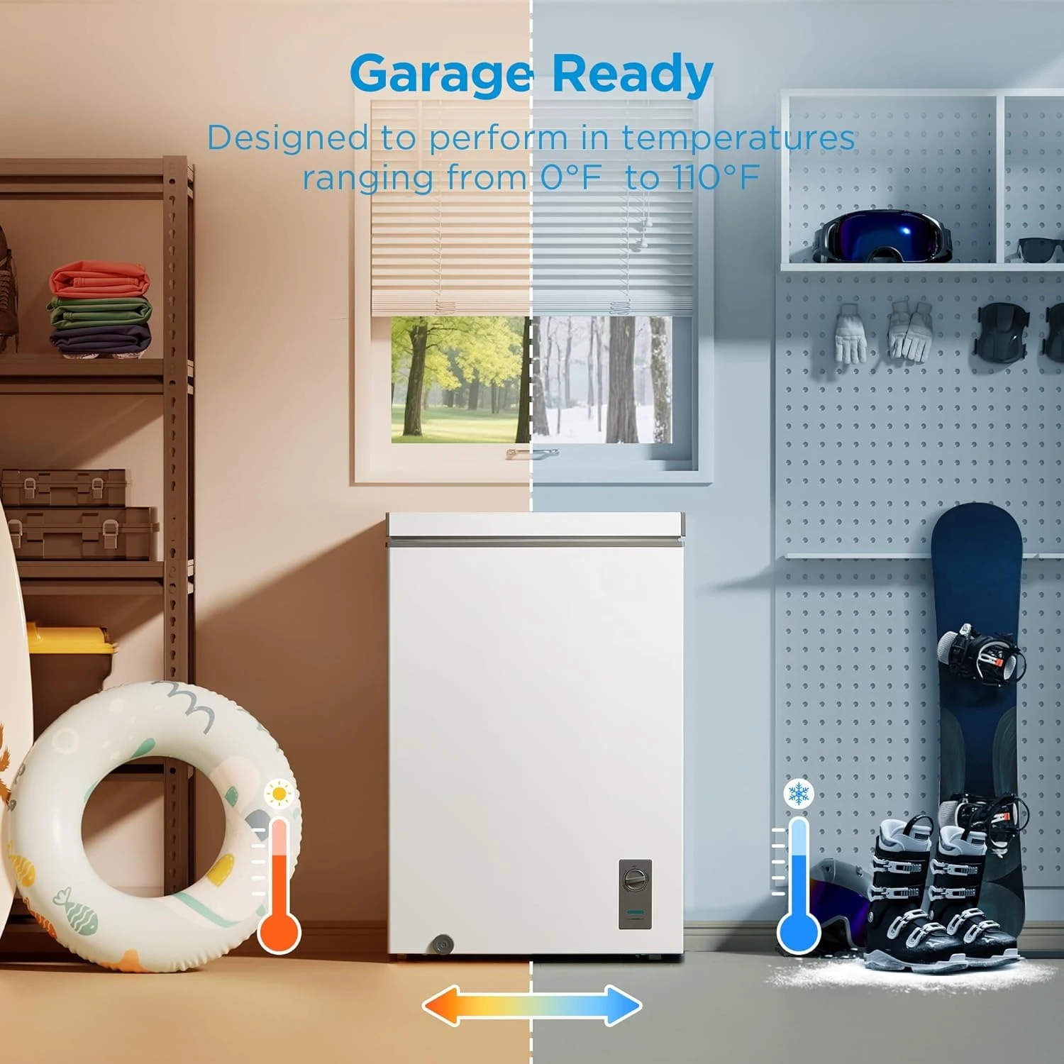 MERC04C4BAWW 3.5 قدم مكعب لفريزر الصدر، قدم مكعب قابل للتحويل، أبيض · مبيعات المصنع مباشرة #4