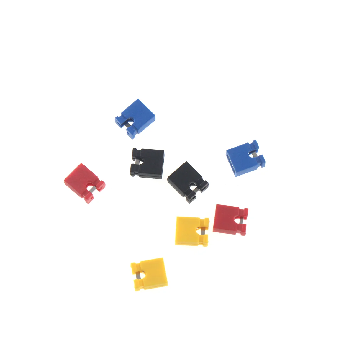 50PCS Jumper Cap 2.54mm Pitch Pin Header Connector Short / Long Type Jumper Plug Cover DIY Repair Parts