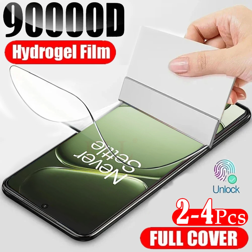 

2-4pcs Full Cover Hydrogel Film For Oneplus Turbo 6 6V Ace 6T Screen Protector for OnePlus 15R 15 Nord 5 4 CE 3 Lite Soft Film