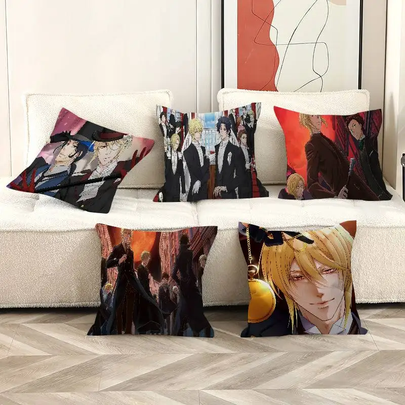 Anime M-Moriarty The Patriot Kissenbezug, Polyester, Sofakissen, dekorative Dekokissen, Heimdekoration, Kissenbezug