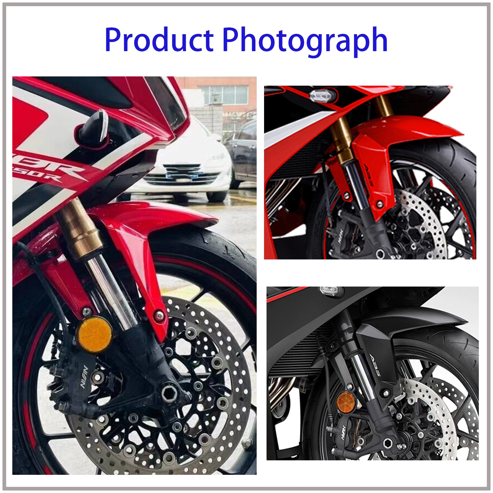 For Honda CB650R CBR650R CB650 R CBR 650R 2019-2022 2020 Motorcycle Mudguard Front Fender Lengthen Mudflap Splash Guard Cover