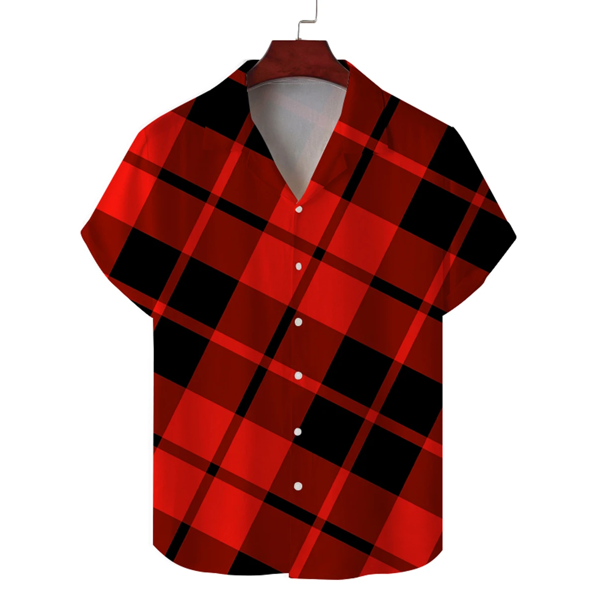 Moda casual masculina gola cubana camisa de manga curta personalizado impresso cardigan havaiano flor topo para homem