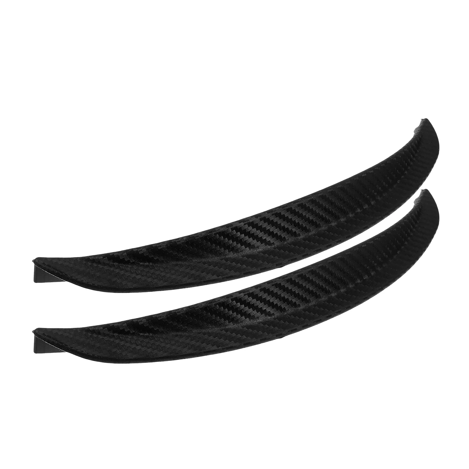 

2pcs 25cm Car Bumper Protector Strips Black Rubber Guard Anti Collision Scratch Proof Durable Material Universal Fit Vehicle