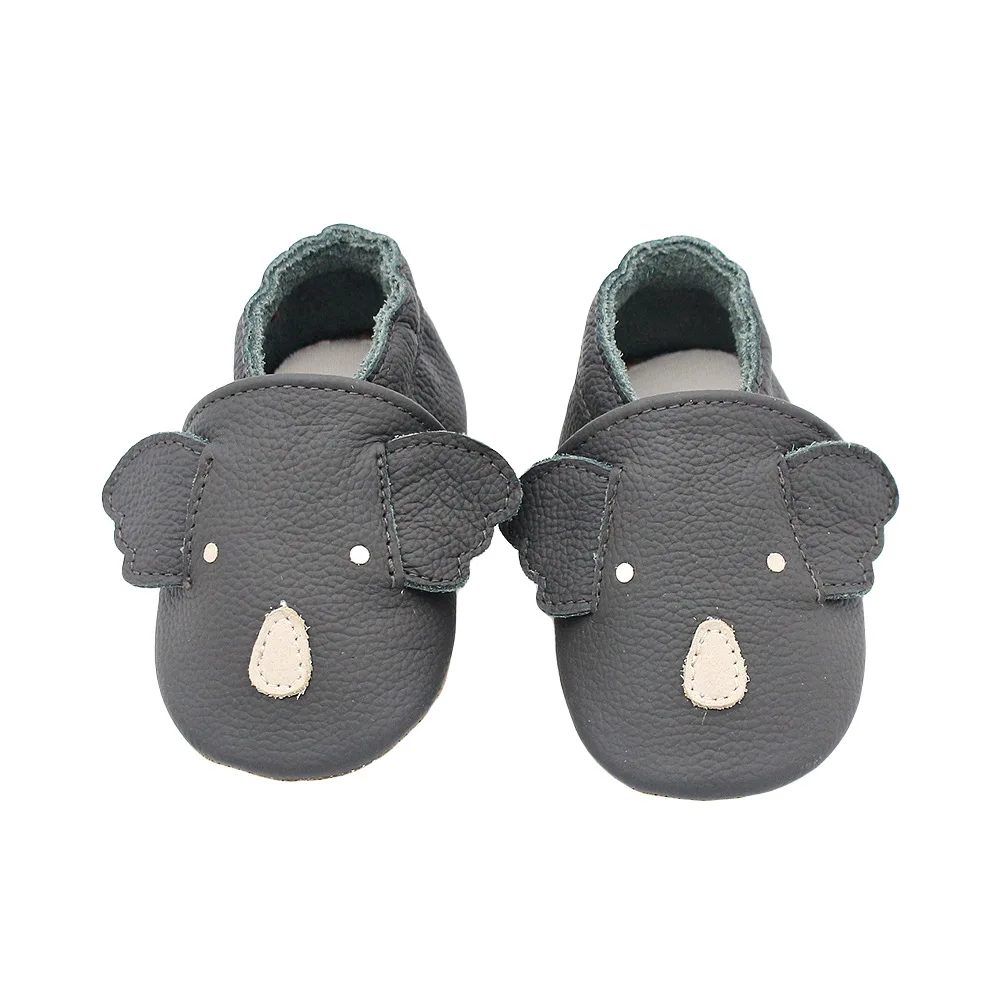 Cow Leather Baby Boys Shoes Cute Cartoon Animals Koala Bear Baby Moccasins Newborn First Walkers Genuine Leather Girls Sneaker