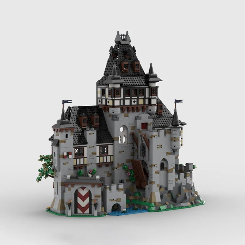 Das MOC-Bauspielzeug-Mittelalterschloss-Modellset ist ein kreatives Montagespielzeug, das ein herausforderndes Weihnachtsgeschenk bietet, das für alle geeignet ist