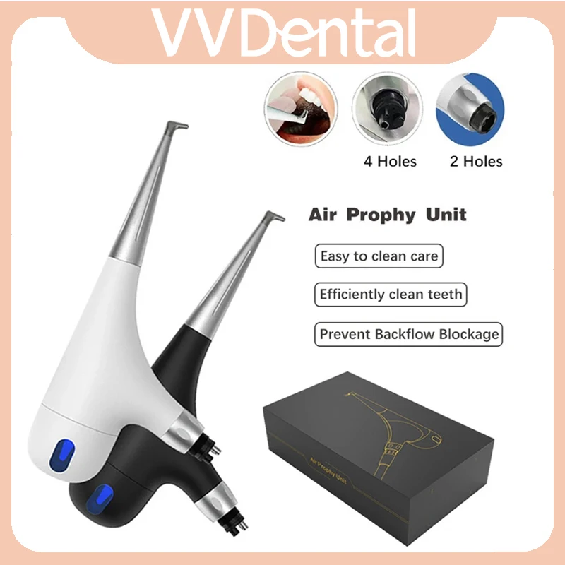 VVDental Air Polisher for Oral Hygiene Cleaning Teeth Whitening Bicarbonate Spray Jet Airflow Prophy Unit Dentistry Sandblaster