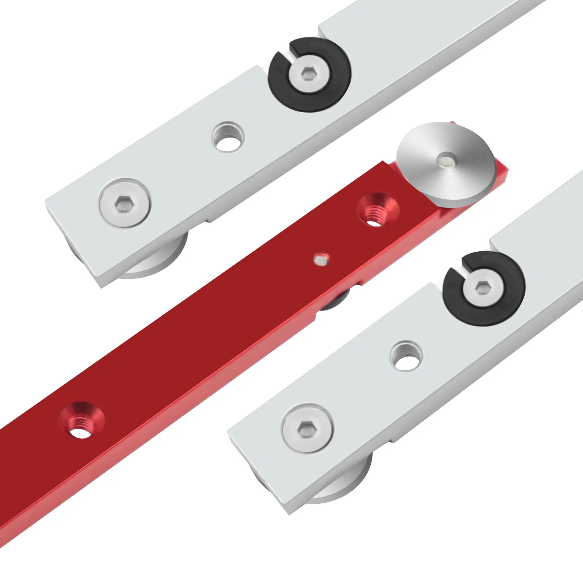 T Tracks Hardware Red Woodworking T Slot Slider Practical Pusher Modification Metal Miter Tool Bar Limit