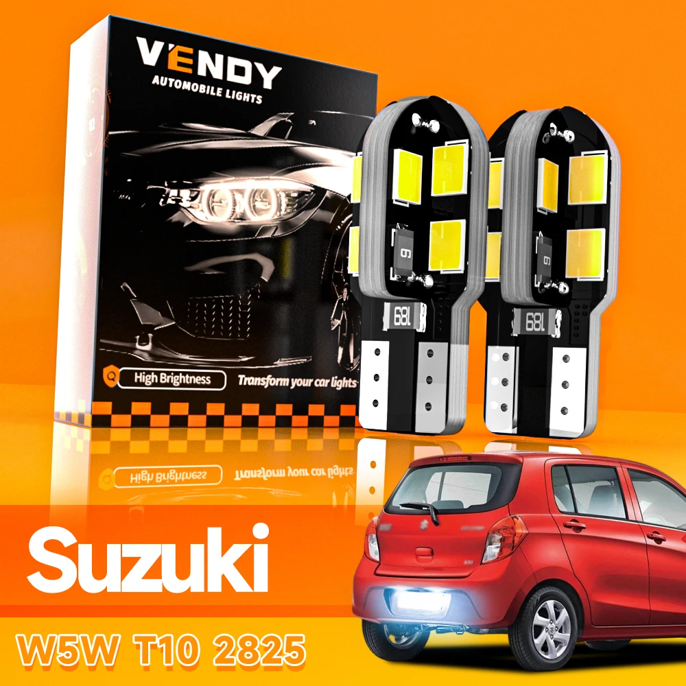 

2pcs LED License Plate Light W5W T10 Lamp For Suzuki Alto Baleno Celerio Grand Vitara Ignis 1 2 3 Jimny Liana Swift SX4 Wagon R