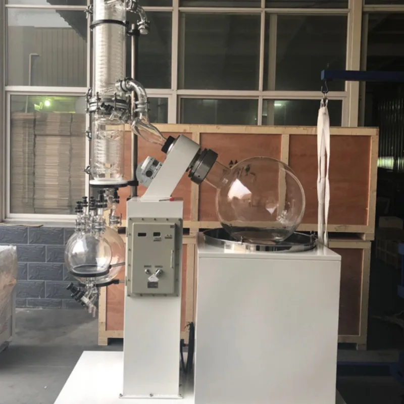 100L Electric Lift Industrial Rotary Evaporator With Dual Receiving Flask