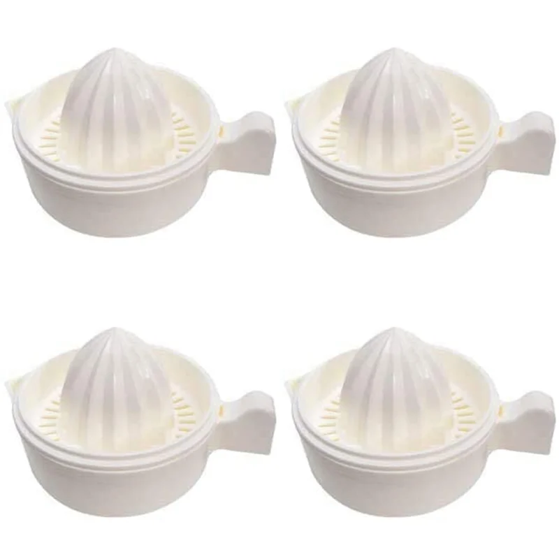 HIM-4X Manual Lemon Squeezer,น้ําส้ม Squeezer, Citrus Orange Manual Hand Juicer ฝาปิดหมุนกด Anti-Slip Reamer