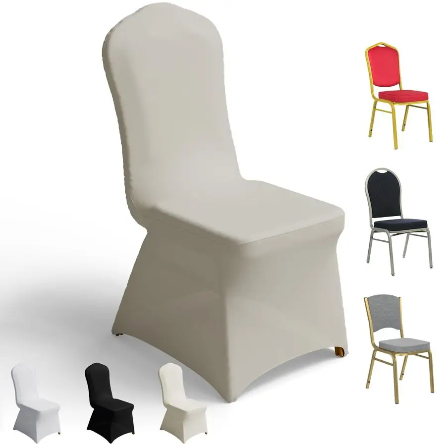 

PCS Banquet Chair Covers for Wedding Universal Polyester Spandex Chair Cover Stretch Slipcovers for Party Dining FlatFront Chair