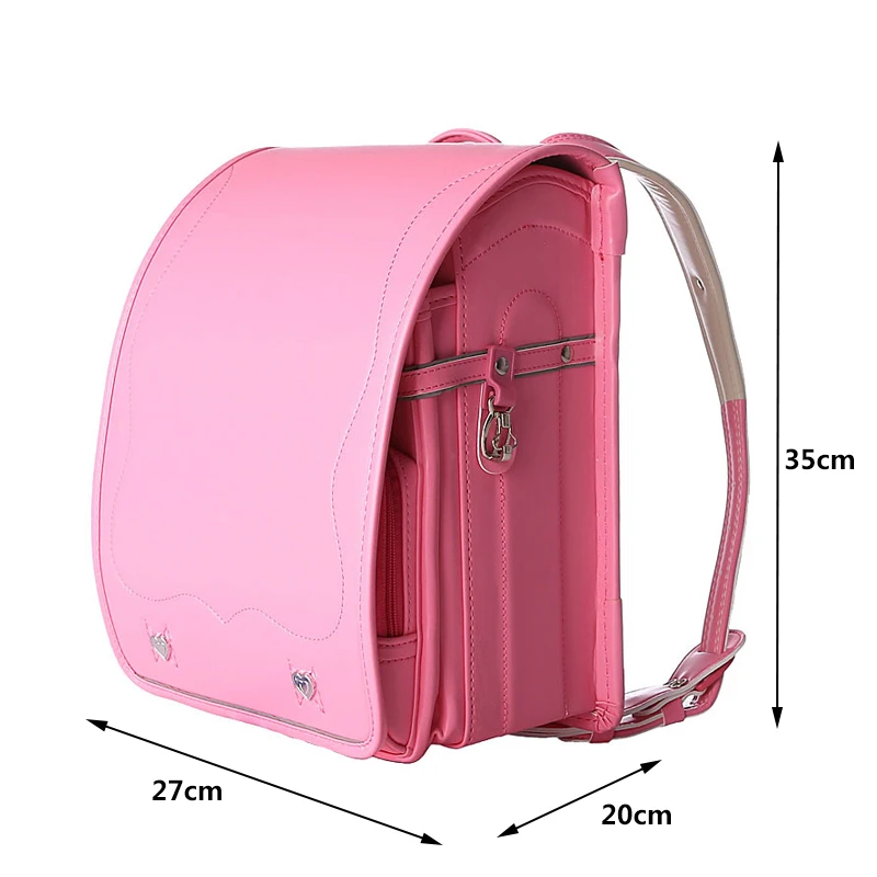 Imagem -06 - Bolsas de Escola Japonês para Meninas Bonito Rosa Estudantes Mochilas à Prova Impermeável Água Alta Qualidade Couro Ortopédico Schoolbag Crianças Bolsas