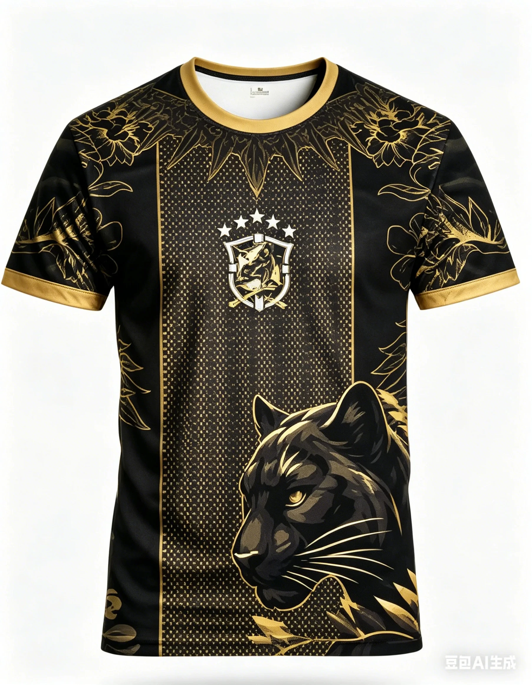 2026 Men T‑Shirt Brazilian Style Leopard Print Crew Neck Sports Short Sleeve Apparel