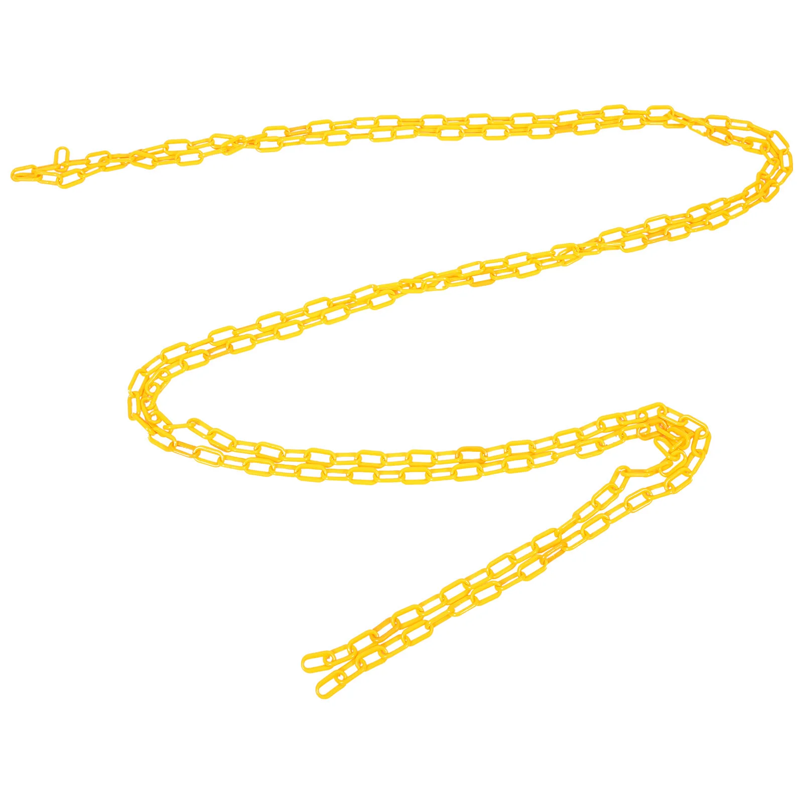 6M Plastic Safety Chain Highly Barrier Chain for Construction Site Traffic Control Industrial Use Bright