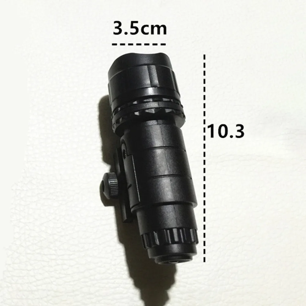 2023 Plastic Tactical LED High Brightness White Light Flashlight for Nerf Black Front Tube Decoration Parts Toy Gun Accessories